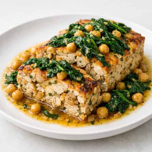 High-Protein Lemon Garlic Chicken Thigh Loaf Bake