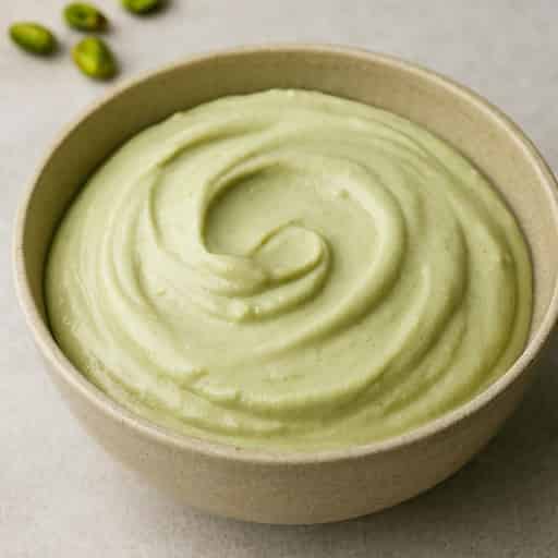 Silky Pistachio Namelaka Cream (Perfect Cake Filling) Image