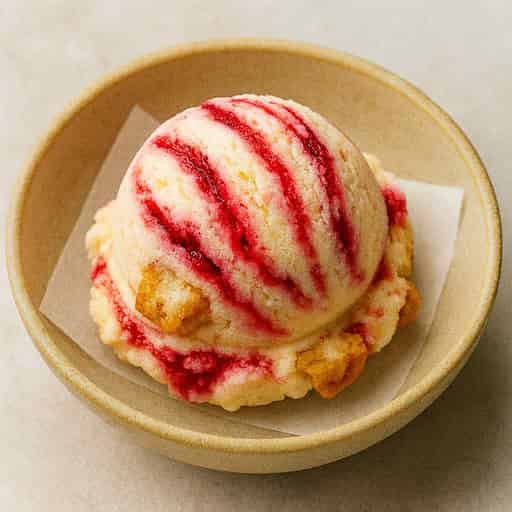 Raspberry Rose Jelly Donut Ice Cream