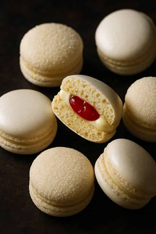 Strawberry and Vanilla Macaron Image