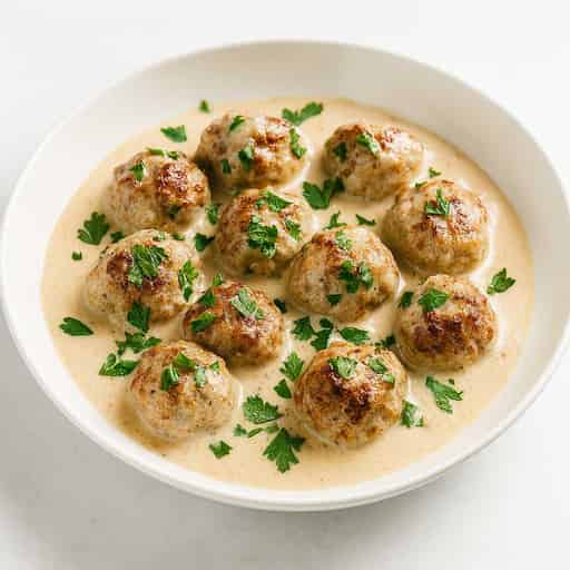 Swedish Meatballs with Pasta