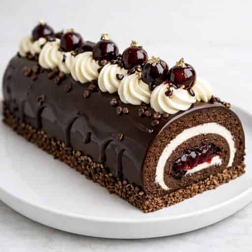 Black Forest Cake Roll