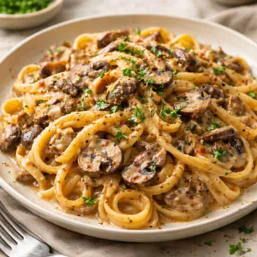 Category image for Creamy Mushroom Pasta with Garlic and Paprika