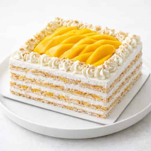 Mango Bene (Cashew Meringue Cream Cake)