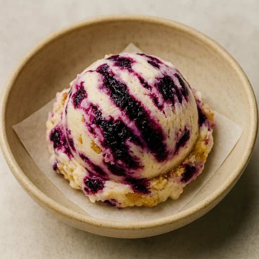 Brambleberry Crisp Ice Cream with Berry Swirl image