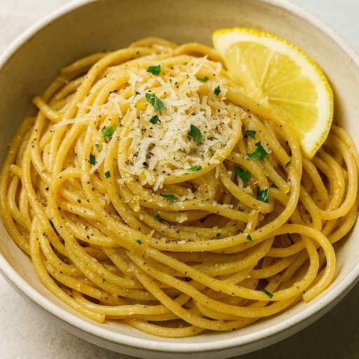 Brown Butter Lemon Spaghetti 🍋✨ (Creamy Spring Pasta) image