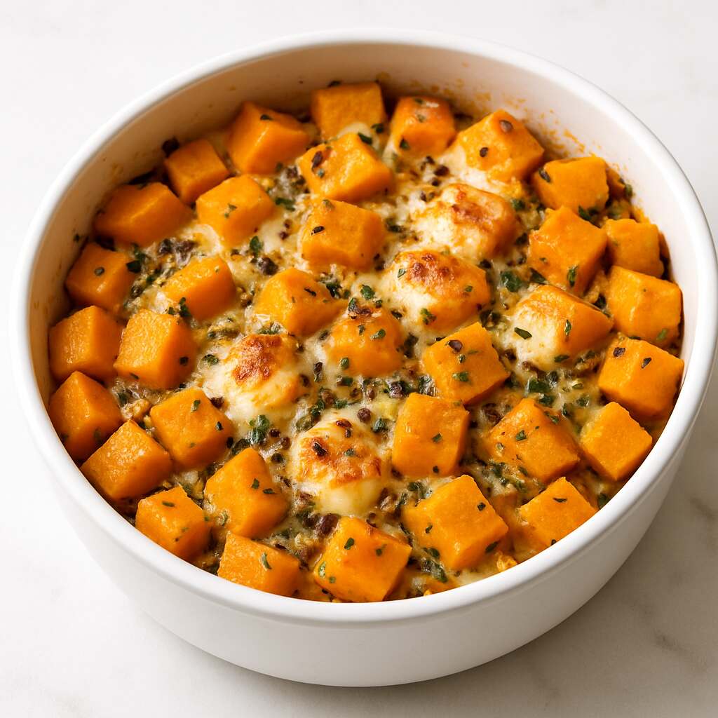 Butternut Squash and Mozzarella Bake image