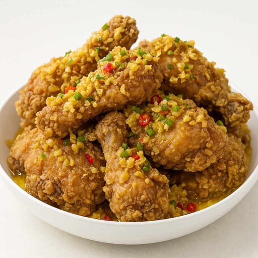 Crispy Filipino Buttered Chicken with Garlic Sauce image