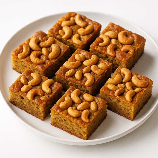 Chewy Butterscotch Bars with Cashews - Chef RV Recipe image