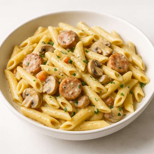 Creamy Sausage & Mushroom Pasta (Chef RV Inspired) image