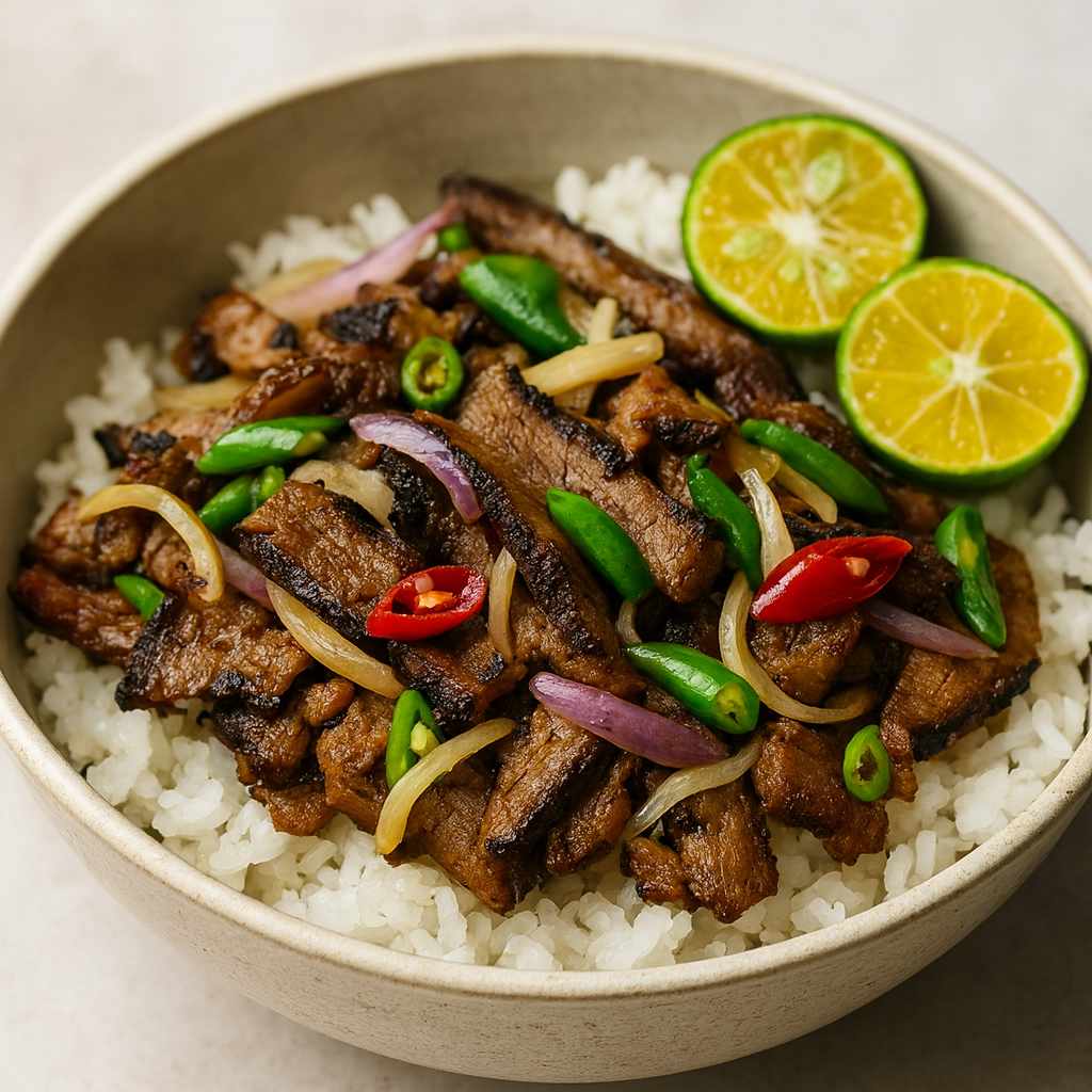 Smoky Ilocano Dinakdakan (Grilled Pork Salad) by Chef RV image