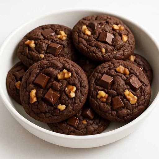 Irresistible Double Chocolate Chunk Cookies image