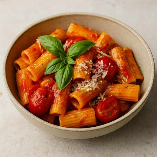 Creamy Cherry Tomato Vodka Rigatoni Pasta image