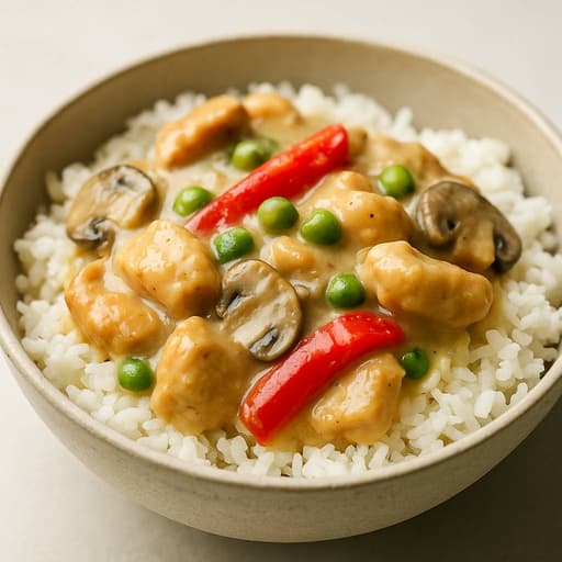 Creamy Chicken Ala King Pie with Eden Cheese Twist image