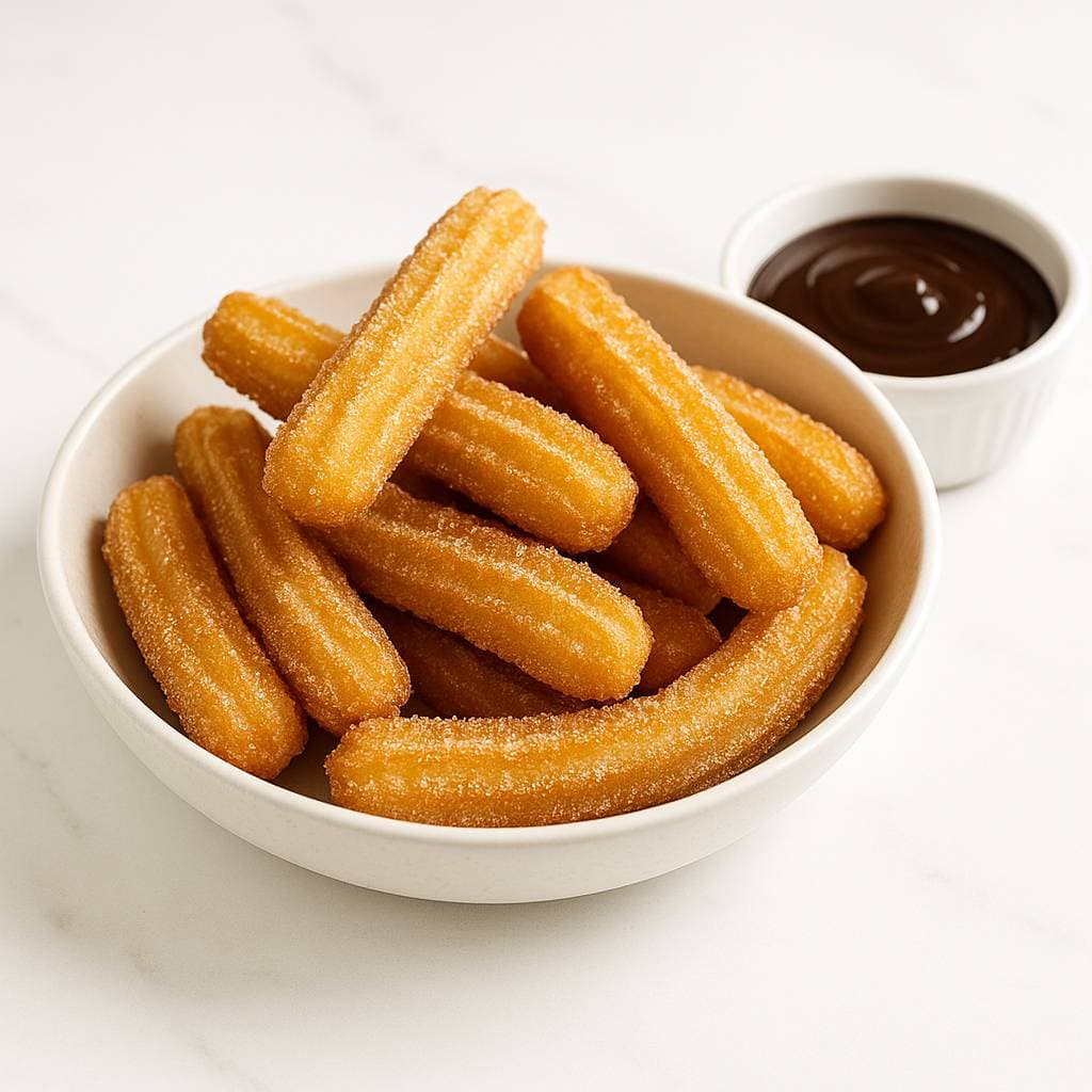 Churros with Chocolate Sauce image