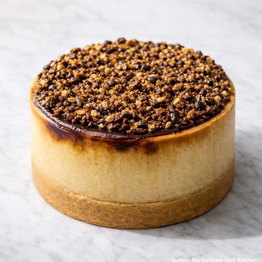 Coffee Bean Flan with Praline in a Pastry Shell image