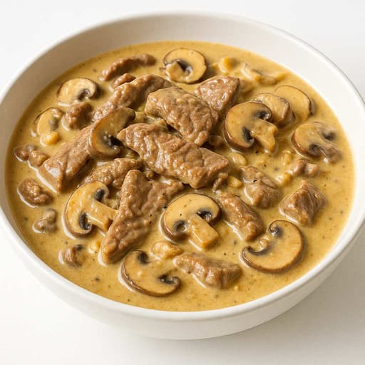 Creamy Beef with Mushrooms image
