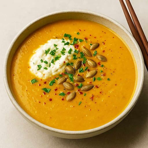 Creamy Butternut Squash Soup—19g Protein Per Bowl image