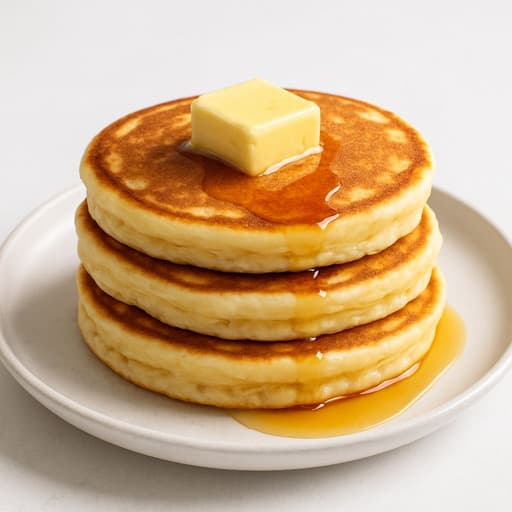 Everyday Fluffy American Pancake Recipe image