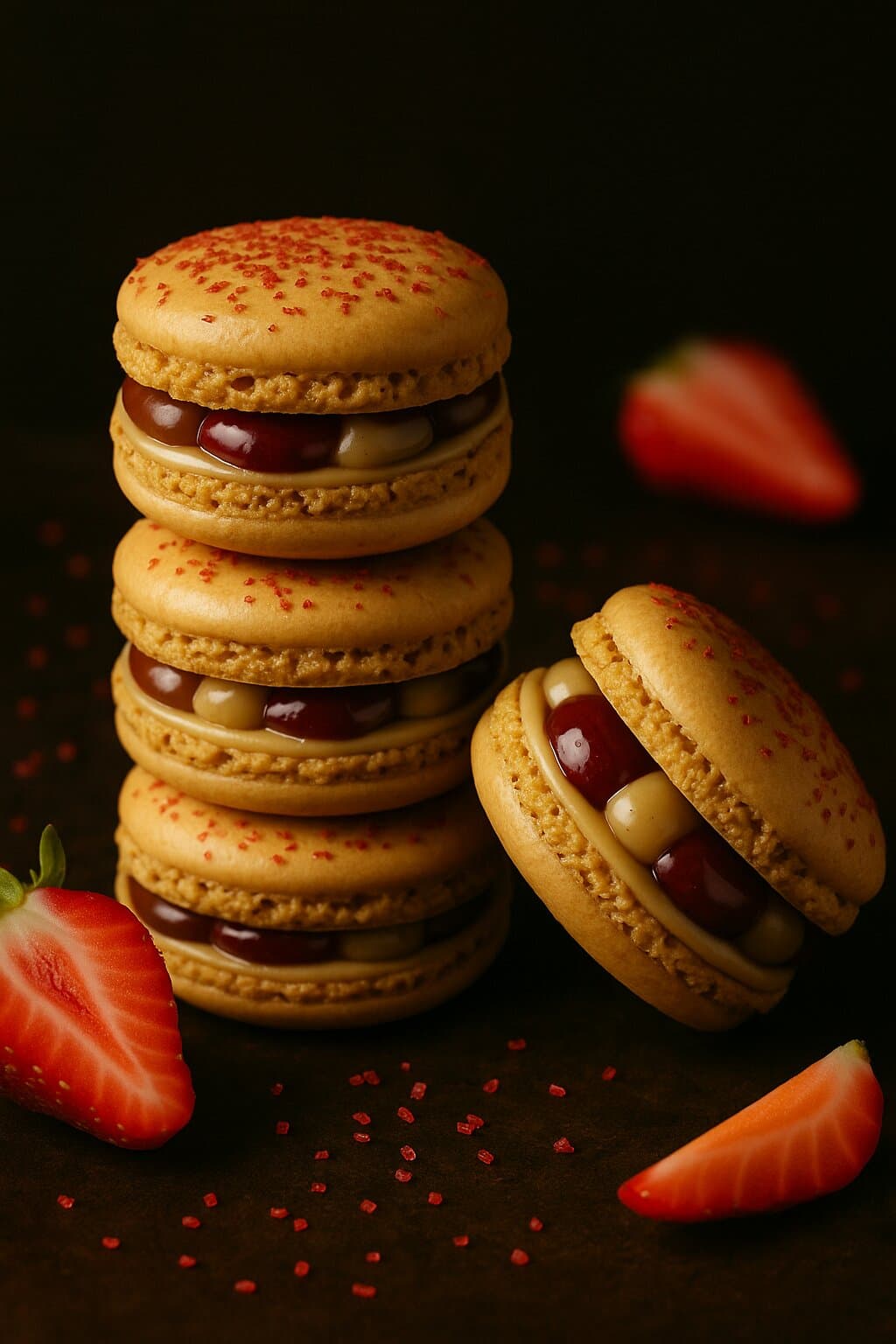 Fragola Macaron image