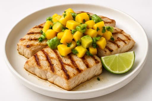 Grilled Mahi-Mahi with Mango-Avocado Salsa image