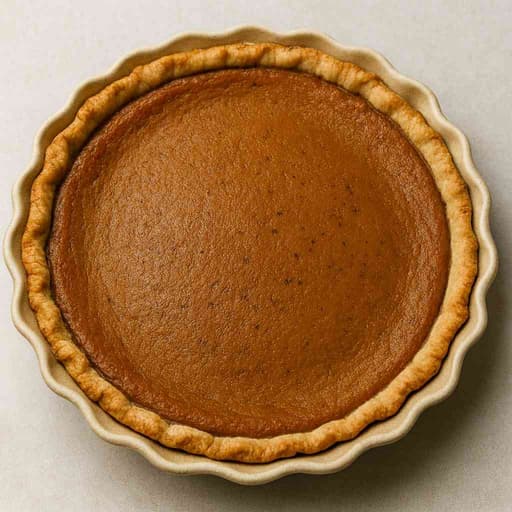 Homemade Pumpkin Pie with Real Pumpkin Purée image