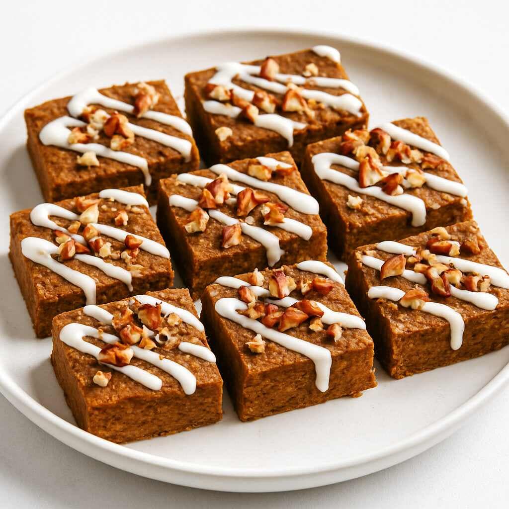 Iced Pumpkin-Pecan Protein Bars image