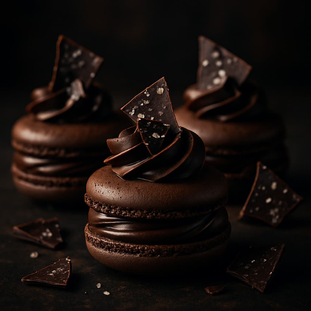 Infiniment Chocolate Chuao Macarons image