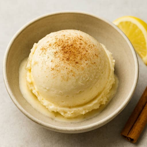 Boozy Eggnog Ice Cream 🍨🥂 (Holiday Spirit in Every Scoop) image