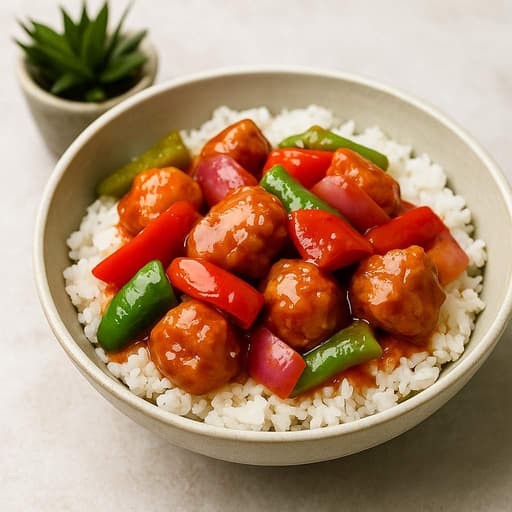 Juicy Filipino Bola-Bola in Sweet & Sour Sauce image