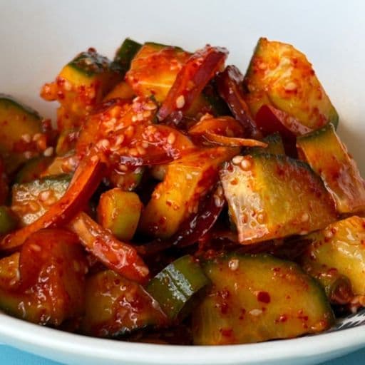 Korean Spicy Cucumber Salad image