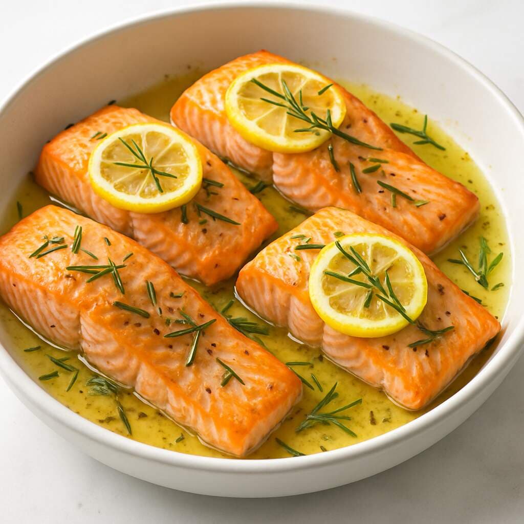 Lemon-Rosemary Salmon Steaks image