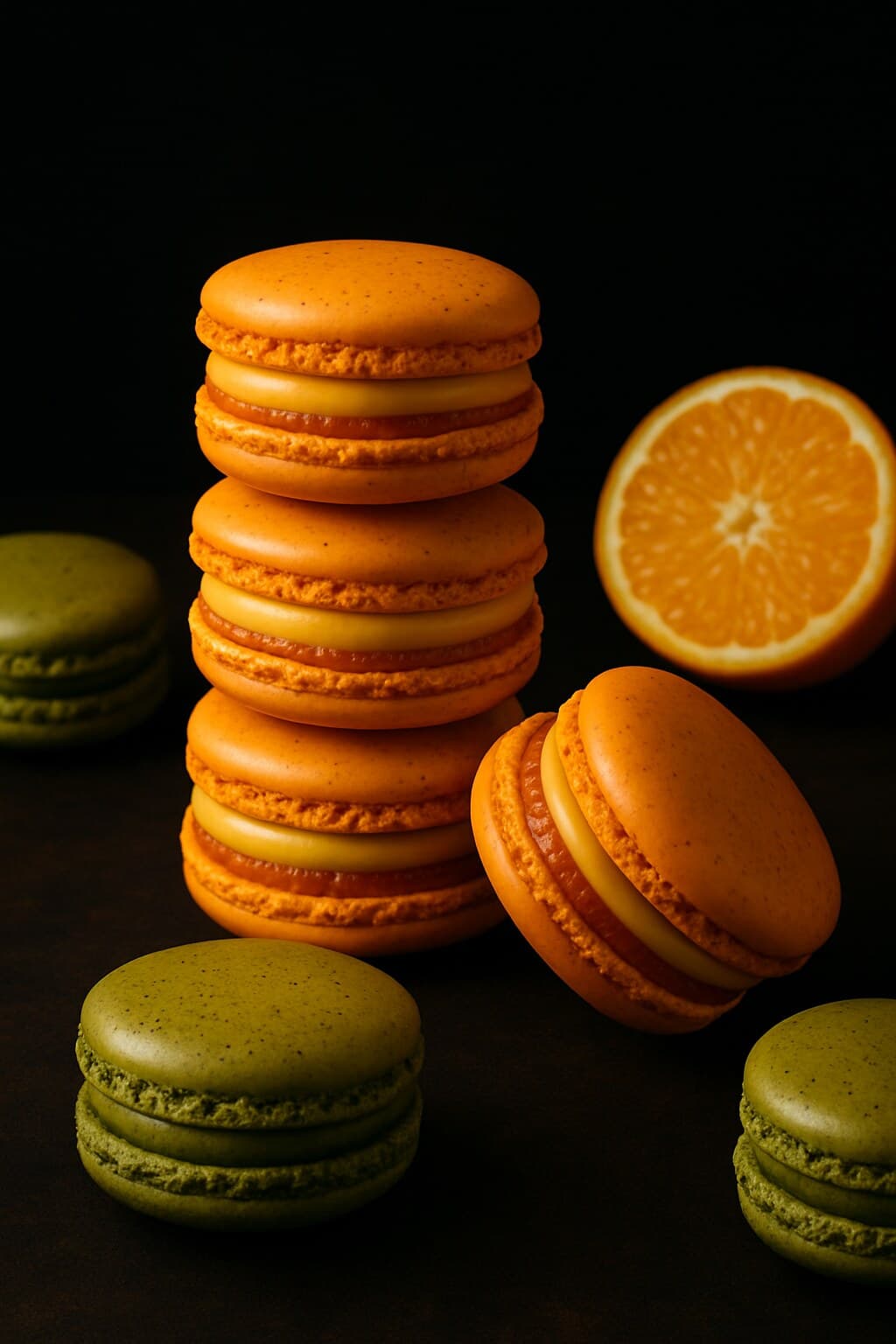 Mandarin Olive Oil Macaron image