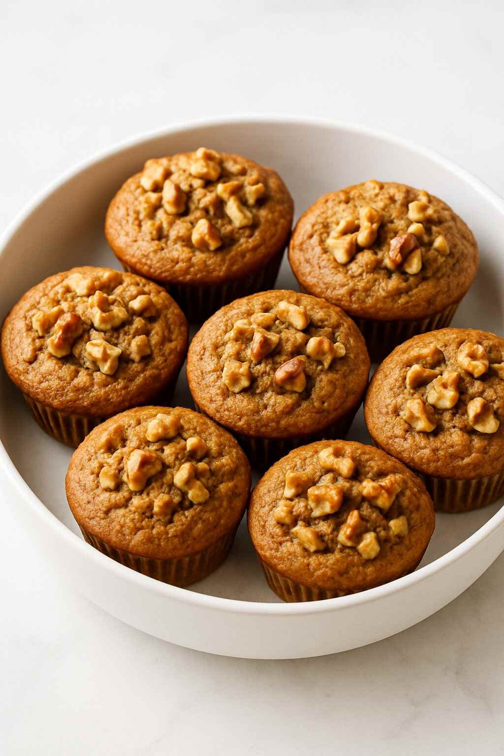 Maple-Walnut Protein Muffins image