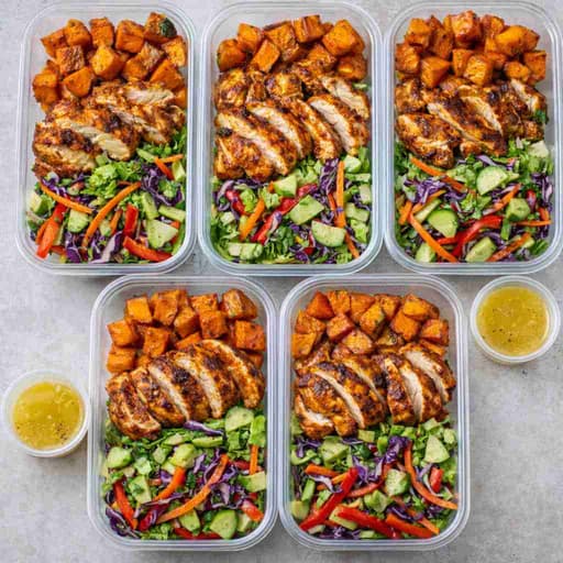 Meal Prep Cajun Chicken Sweet Potato Salad image