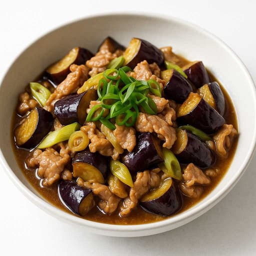 Miso Pork and Aubergine Stir Fry image