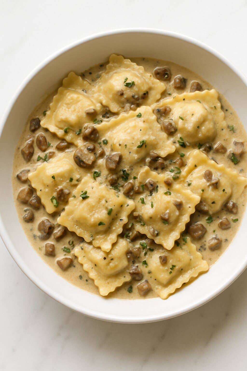 Mushroom Marsala Cream Pasta image