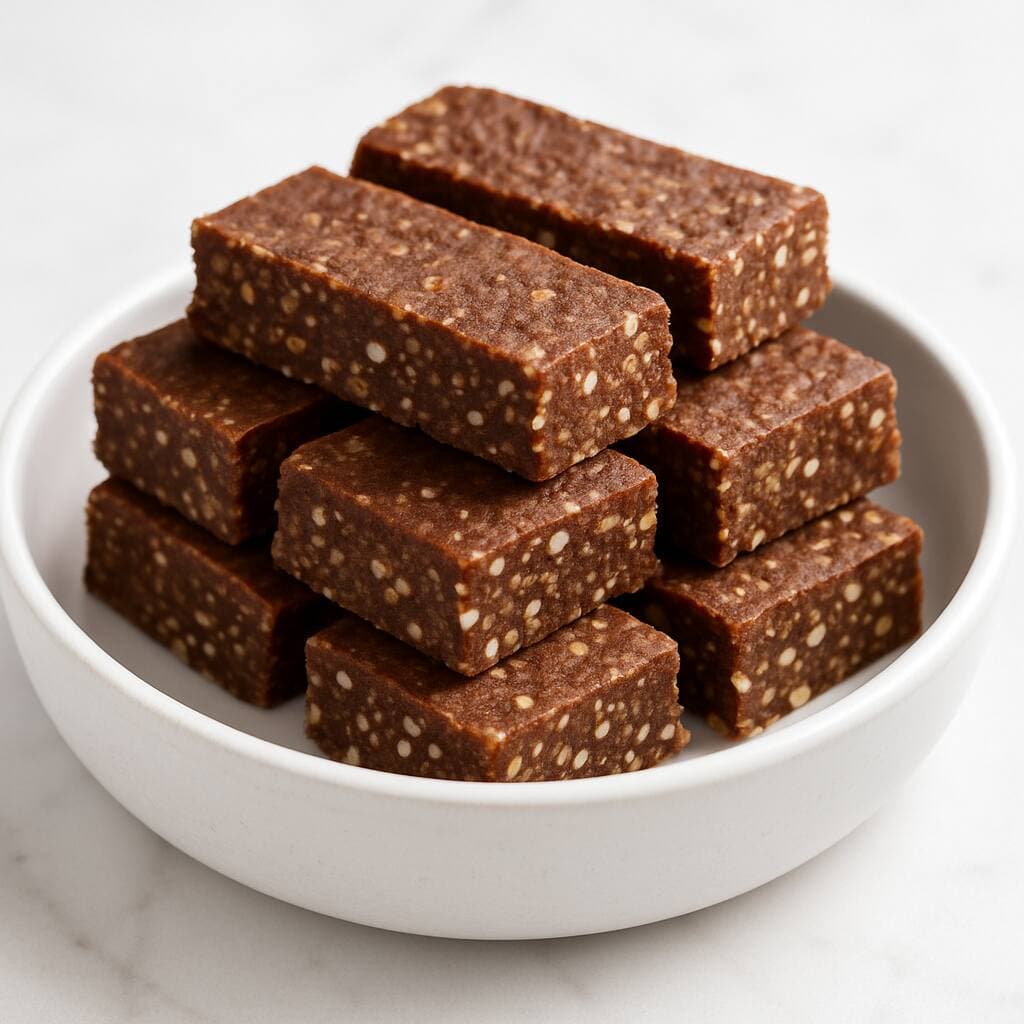 No-Bake Chocolate Protein Bars with Quinoa image