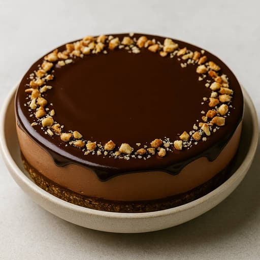No-Bake Hazelnut Chocolate Cheesecake (Ultra Smooth) image