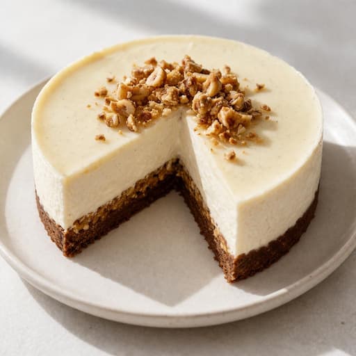 No-Bake Vanilla Praline Cheesecake image