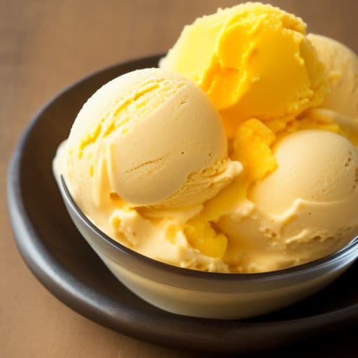 No Churn Mango Ice Cream image