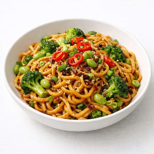 Peanut Butter Chilli Crisp Noodles image