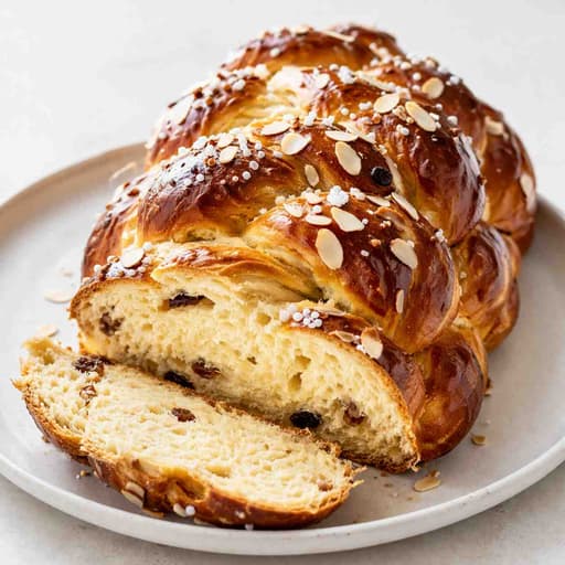 Soft Vianocka Braided Sweet Bread image