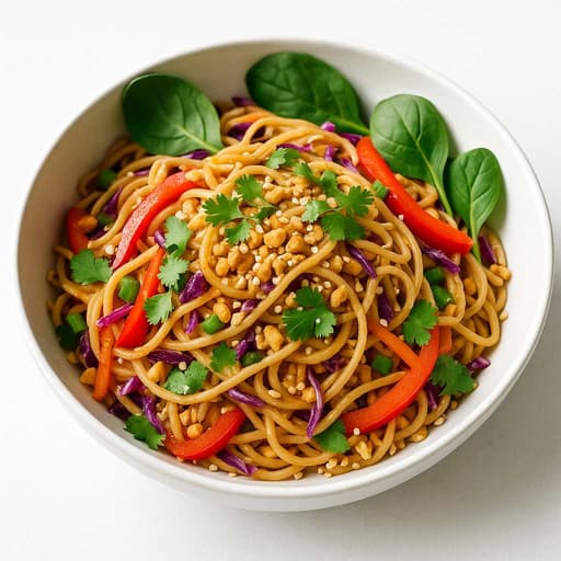 Thai Noodle Salad with Peanut Sauce image