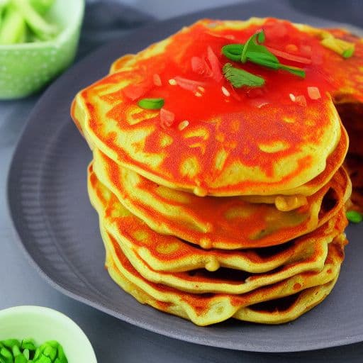 Vegan Korean Kimchi Pancakes image