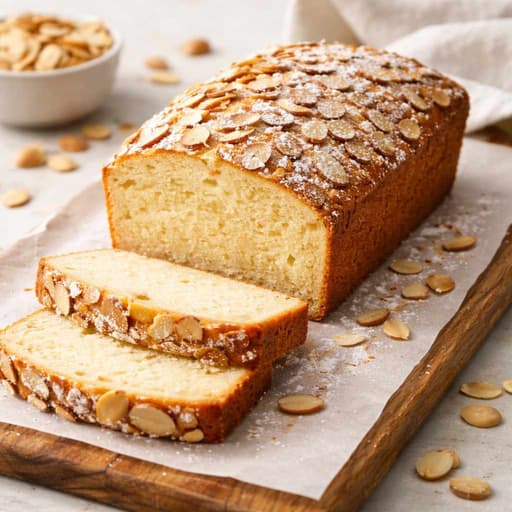 Almond Yogurt Pound Cake with Almond Flour image