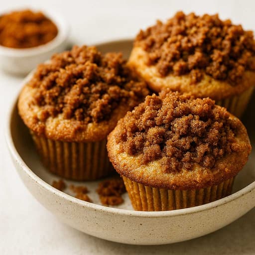 Cinnamon Crumb Muffins — Coffee Cake in Mini Form image