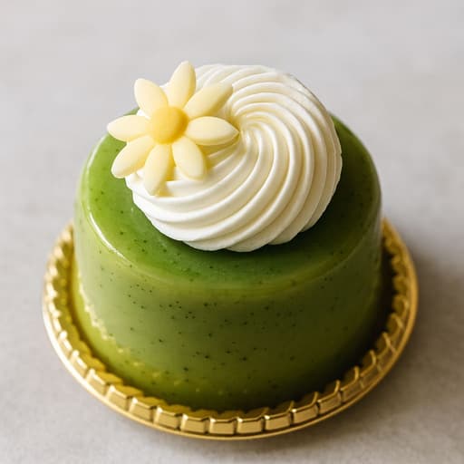 Matcha Mousse Domes — Castella & Glossy Glaze image