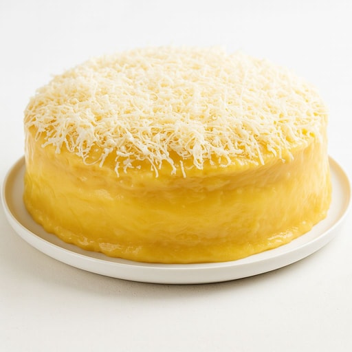 Image of Fluffy Filipino Yema Cake with Creamy Custard
