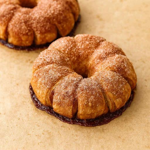 4-Ingredient Apple Puff Donuts 🍎 Easy Vegan Fall Treat image
